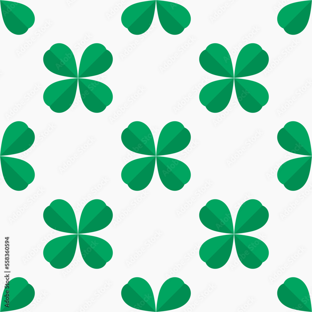 Shamrock clover leaves seamless pattern. Saint Patrick Day Shamrock clover leaves seamless pattern. Saint Patrick Day