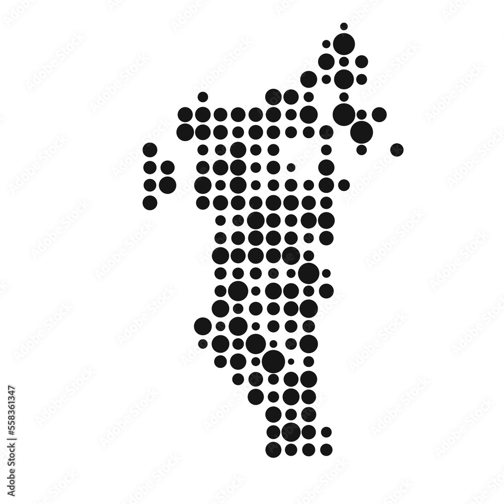 Bahrain Silhouette Pixelated pattern map illustration Bahrain Silhouette Pixelated pattern map illustration