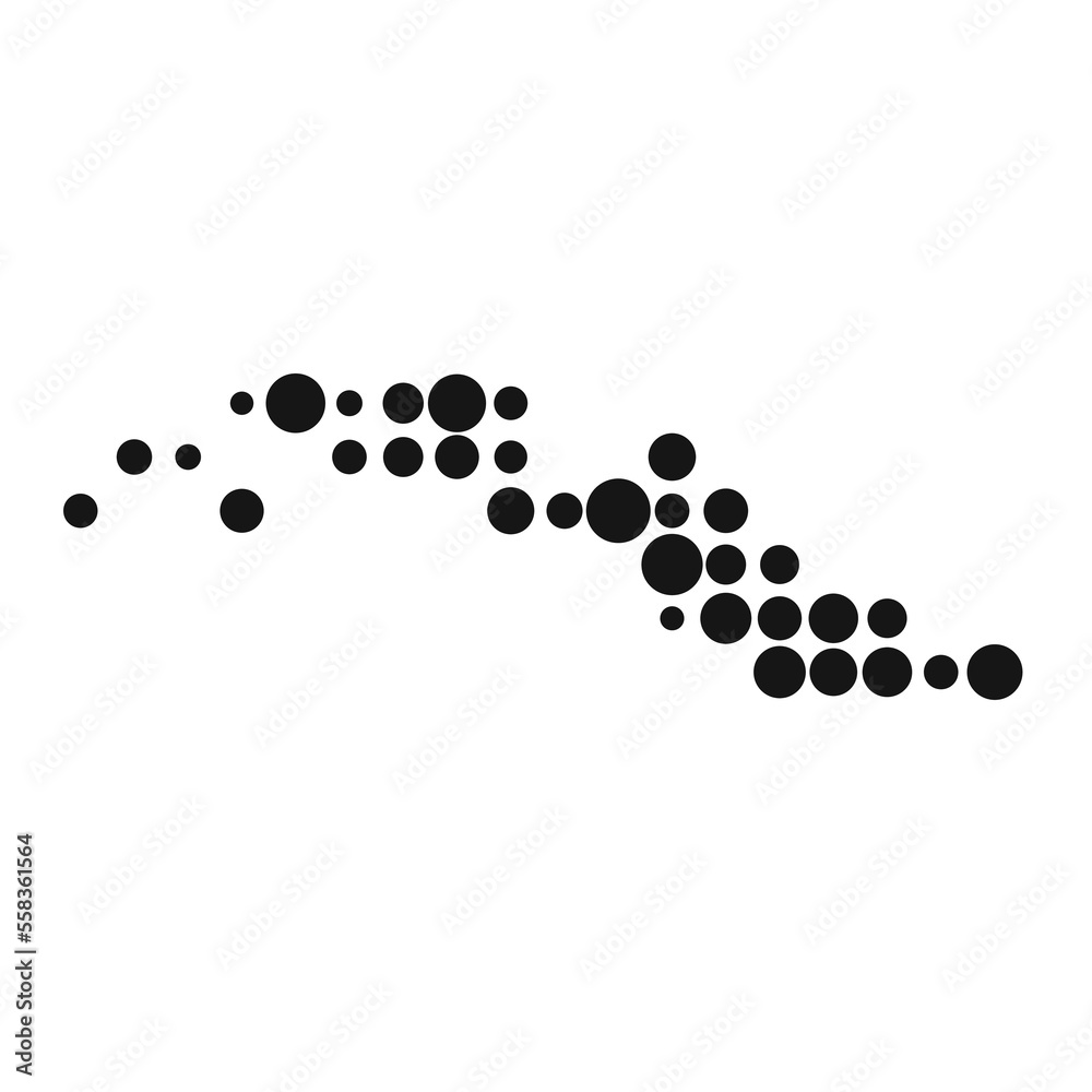 Cuba Silhouette Pixelated pattern map illustration Cuba Silhouette Pixelated pattern map illustration
