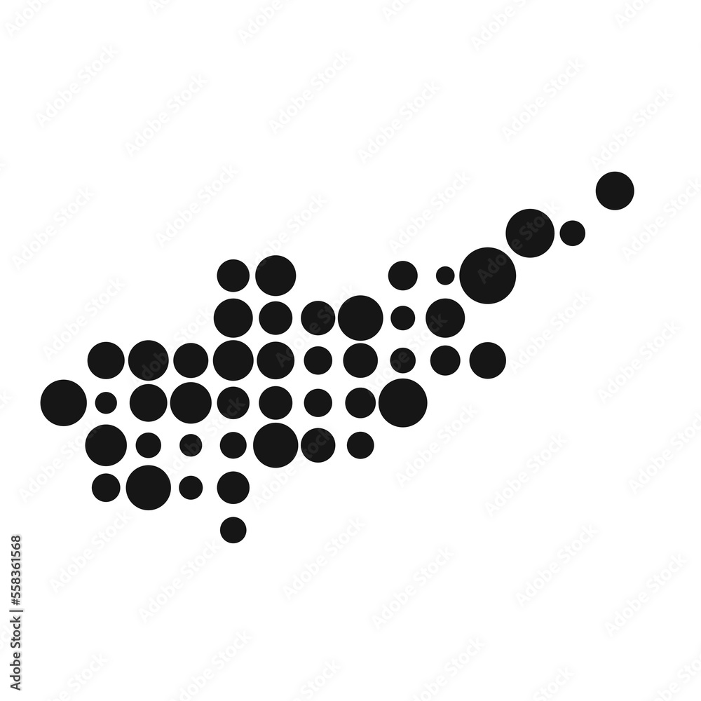 Cyprus Silhouette Pixelated pattern map illustration Cyprus Silhouette Pixelated pattern map illustration