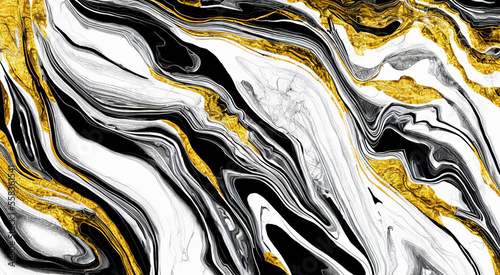 Ink   Marble Imagination - Marble Ink with gold veins