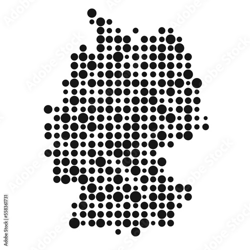 Germany Silhouette Pixelated pattern map illustration