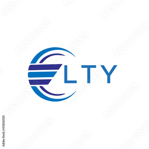 LTY letter logo. LTY blue image on white background. LTY vector logo design for entrepreneur and business. LTY best icon.		
 photo