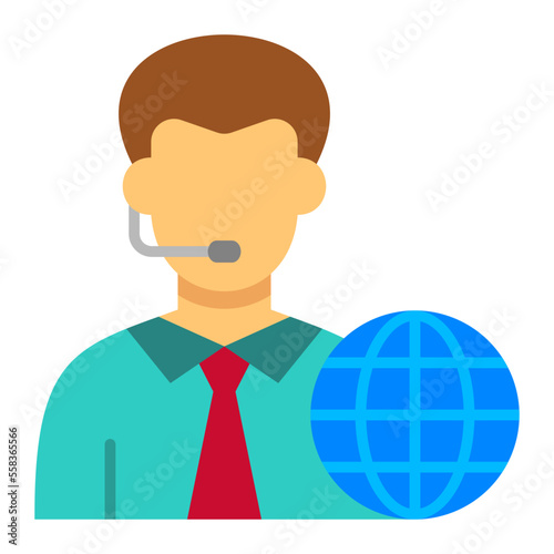 News Reporter Flat Icon