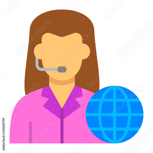 News Reporter Flat Icon