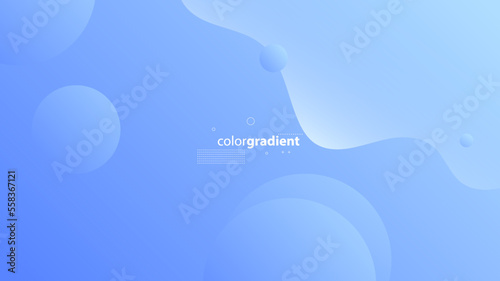 Abstract Modern Background with Motion Wave Lines Element and Blue Gradient Color