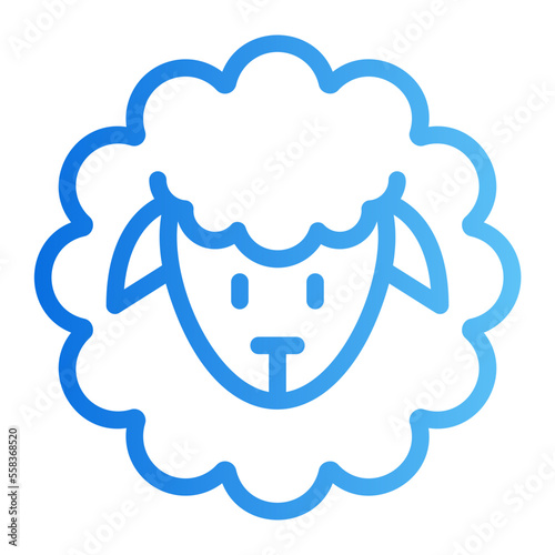 sheep gradient icon