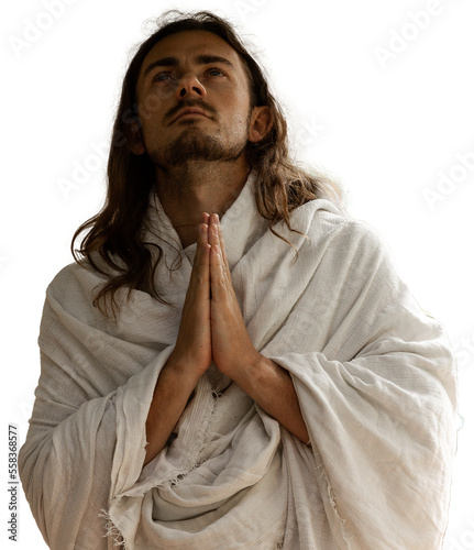 Obraz na płótnie Jesus praying in prayer looking upwards w salonie