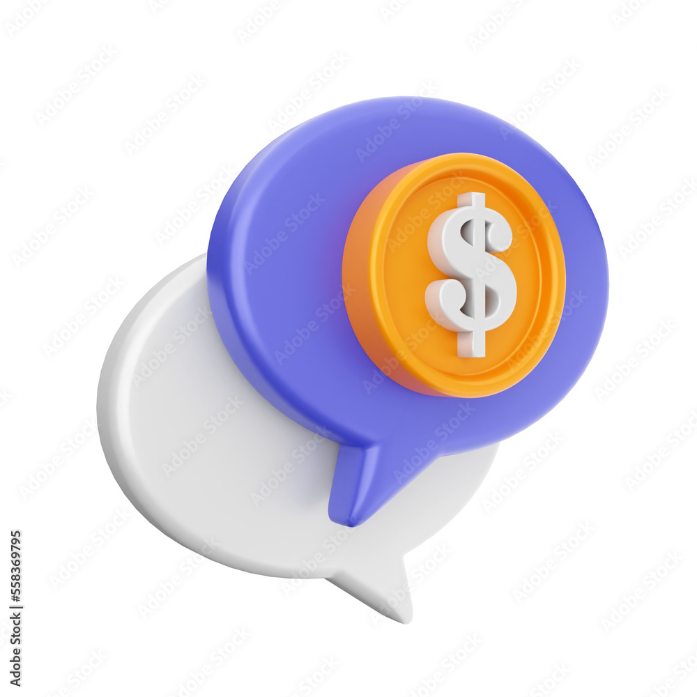 3d chat bubble comment icon illustration render 3d chat bubble comment icon illustration render