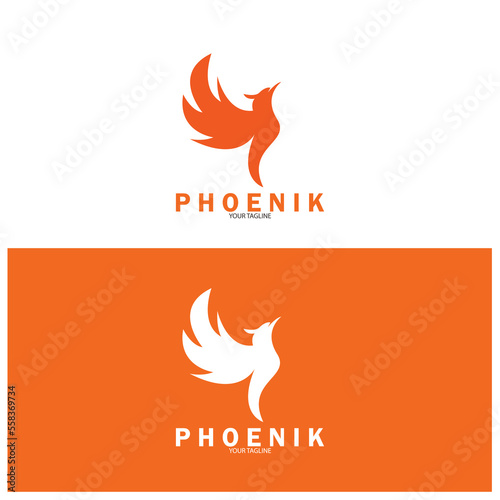 phoenix icon vector illustration template design