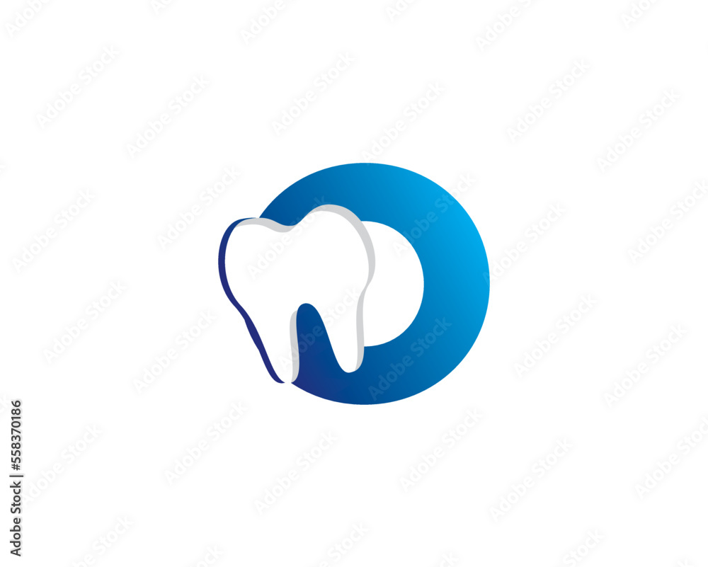 Letter O And Tooth Logo Icon 002 Letter O And Tooth Logo Icon 002