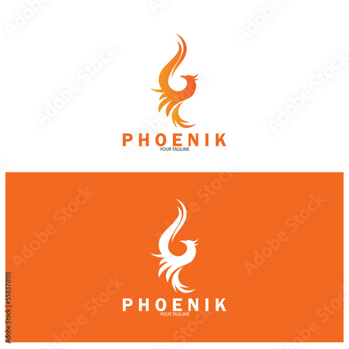 phoenix icon vector illustration template design