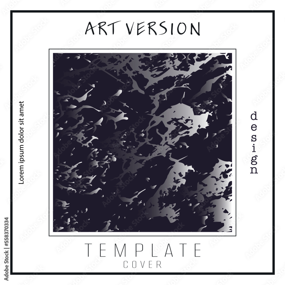 Fototapeta premium Template for modern posters, posters, covers, postcards, business cards. Marble pattern. Creative style for creative ideas and design