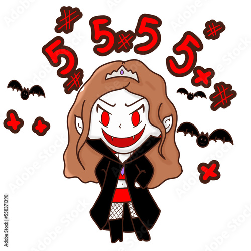 It was the image of a young vampire. She had terrifyingly pale skin.