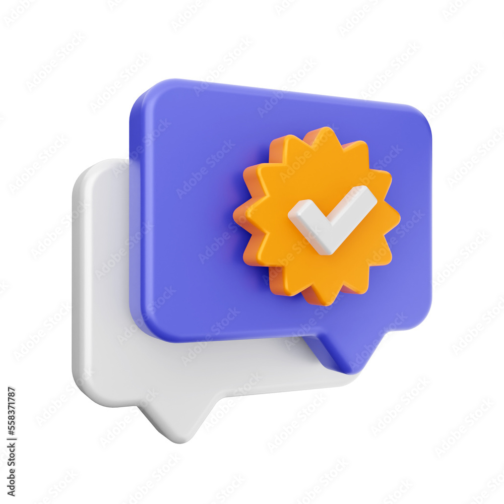 3d chat bubble comment icon illustration render 3d chat bubble comment icon illustration render