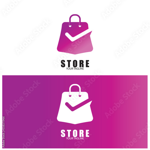 store bag icon vector illustration template design