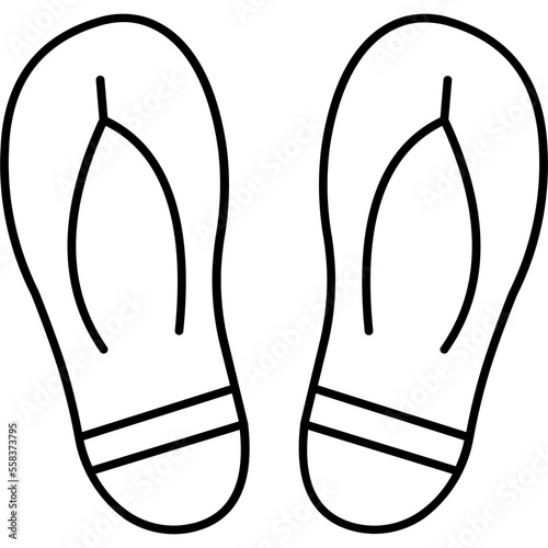 flip flop Vector Icon

