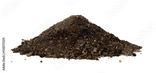 pile of soil isolated photo