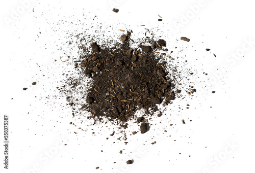 pile of brown soil