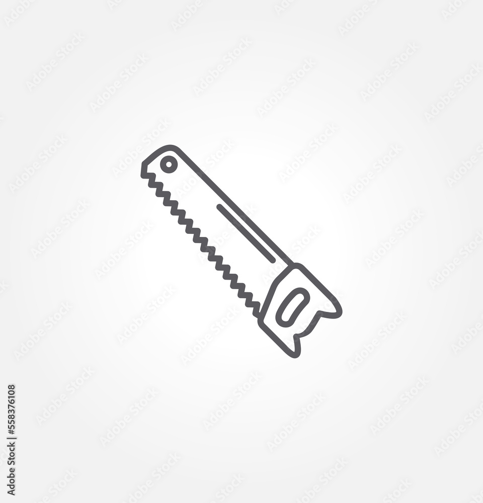 handsaw icon vector illustration logo template for many purpose. Isolated on white background. handsaw icon vector illustration logo template for many purpose. Isolated on white background.