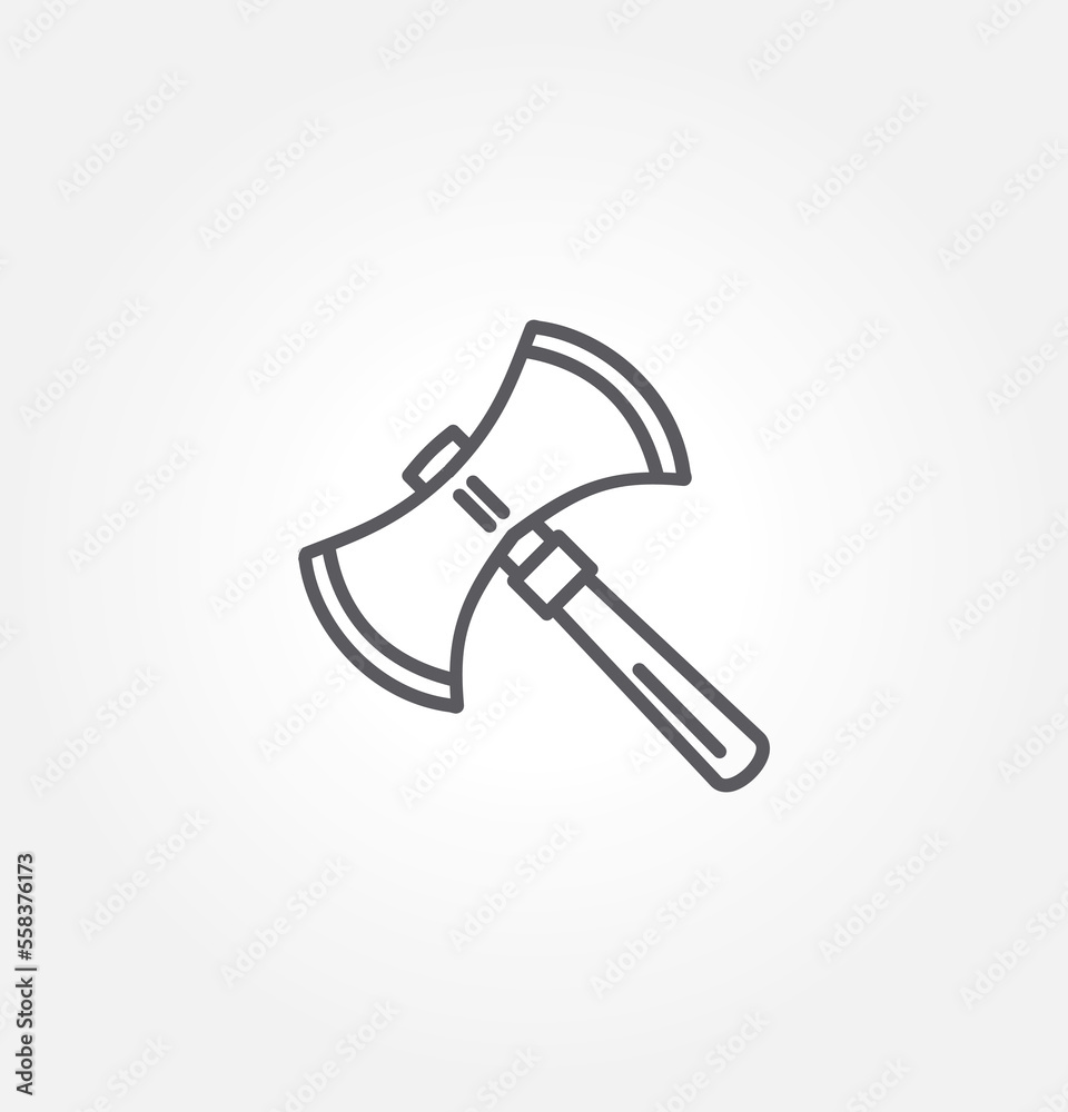 axe icon vector illustration logo template for many purpose. Isolated on white background. axe icon vector illustration logo template for many purpose. Isolated on white background.