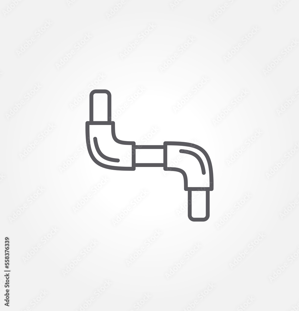 pipe icon vector illustration logo template for many purpose. Isolated on white background. pipe icon vector illustration logo template for many purpose. Isolated on white background.