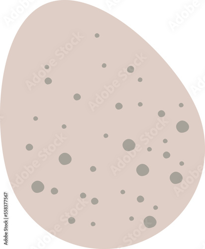 Cartoon easter egg flat icon