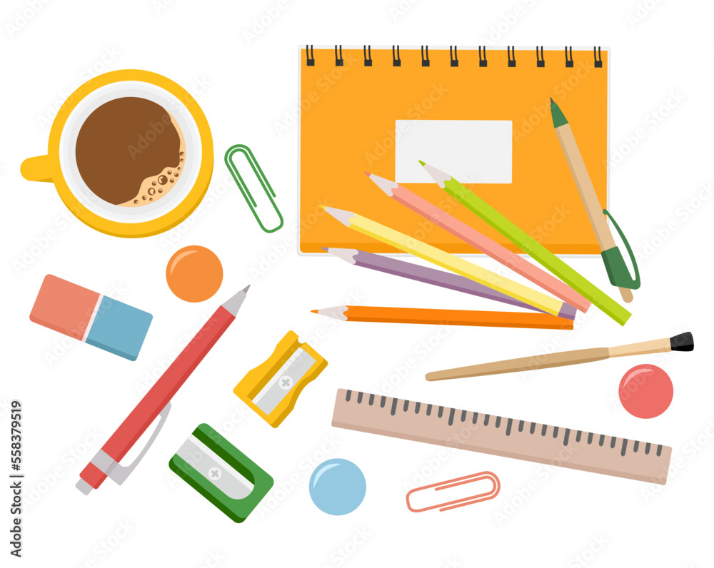 Stationery Set School Education Office Chancellery Stationery Set School Education Office Chancellery