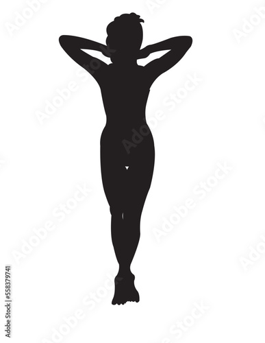 silhouette of a girl