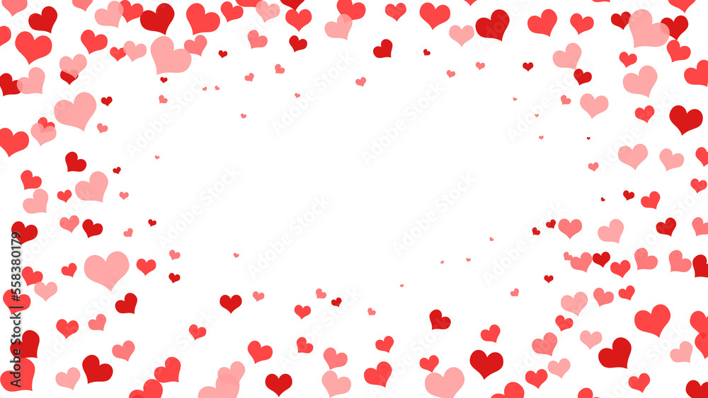 love red pink frame with transparent background transparent background