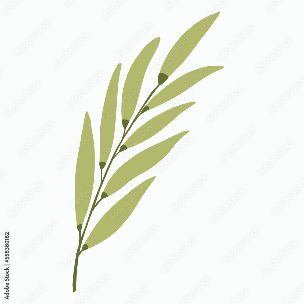 Simplicity floral freehand drawing flat design. Simplicity floral freehand drawing flat design.