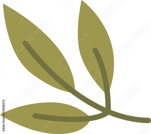 Leaf flat icon Decor for birdhouse