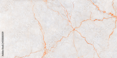 Luxurious white marble stone background with brown spider veins on surface. Smooth and glossy surface marble granite. Rustic stone for ceramic slab tile, wallpaper, website and kitchen interior wall.