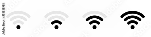 WIFI signal simple icon set