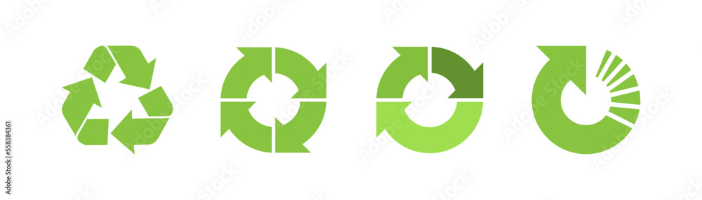 Recycle icon. Vector illustration on a white background. Recycle icon. Vector illustration on a white background.