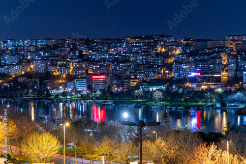 Istanbul Golden Horn VIew at night