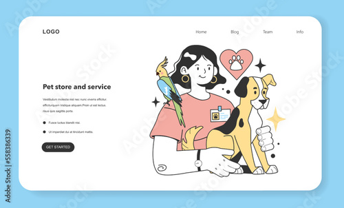 Pet store and service business. Industries and areas for a starting