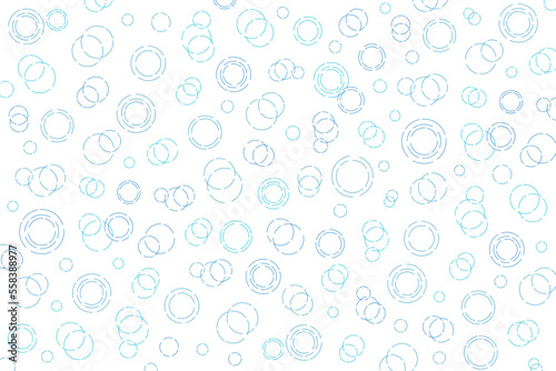 青い円形模様のイラスト画像