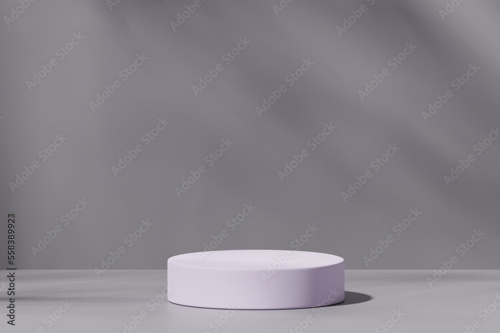 Scene with a podium for product presentation, 3d rendering Scene with a podium for product presentation, 3d rendering