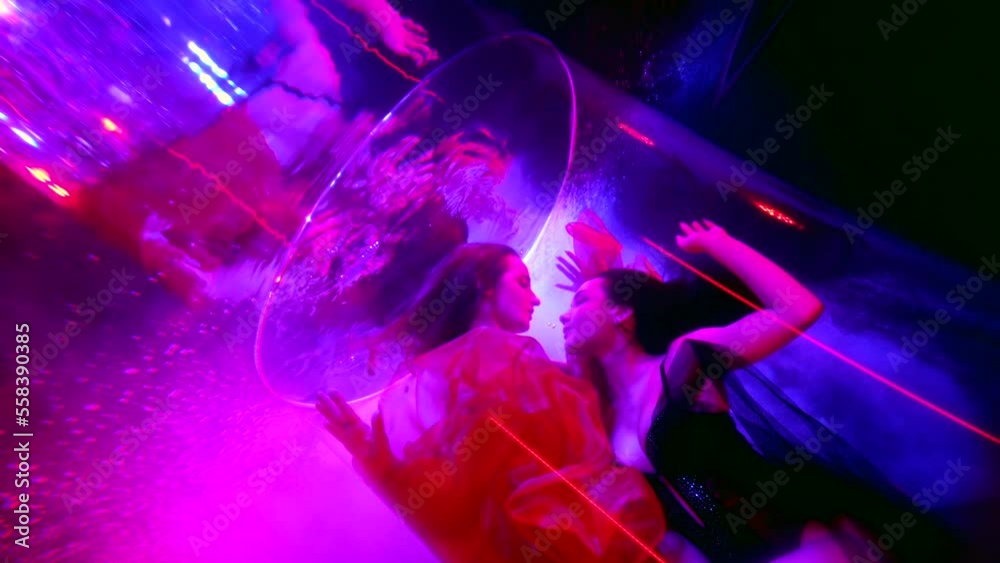 sexy lesbians women swimming together underwater, alluring female bodies in swimwear sexy lesbians women swimming together underwater, alluring female bodies in swimwear