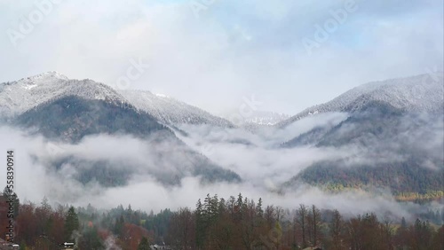 Timelapse of Alps in Grainau, Garmish, Germany