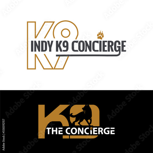 Abstract training k9 Dog logo design - vector,
dog shield k9 logo vector icon illustration.