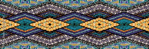Seamless ethnic oriental ikat pattern fabric embroidery.Mexican pattern.decorative colored tiles.latin african.indian fabric.Pekalongan.Wax Print.beautiful motifs.batik.ceramic tile.tile.ikat.vector