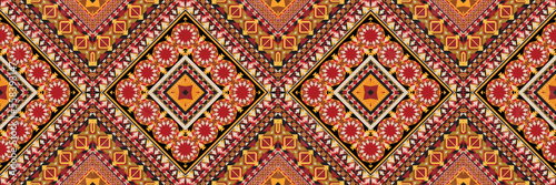 Seamless ethnic oriental ikat pattern,fabric,embroidery.Mexican pattern.decorative colored tiles.latin african.indian fabric.Pekalongan.Wax Print.beautiful motifs.batik.ceramic tile.tile.ikat.vector