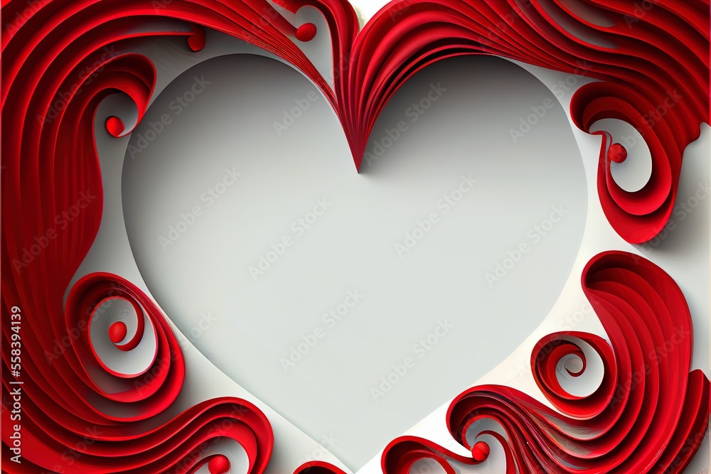 Background with red hearts with copy space. Great for banner designs for valentine's day.