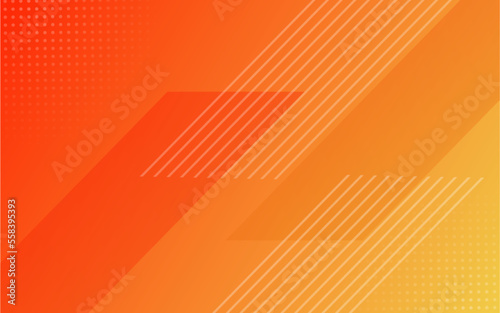 Abstract orange stripe shape with futuristic concept background