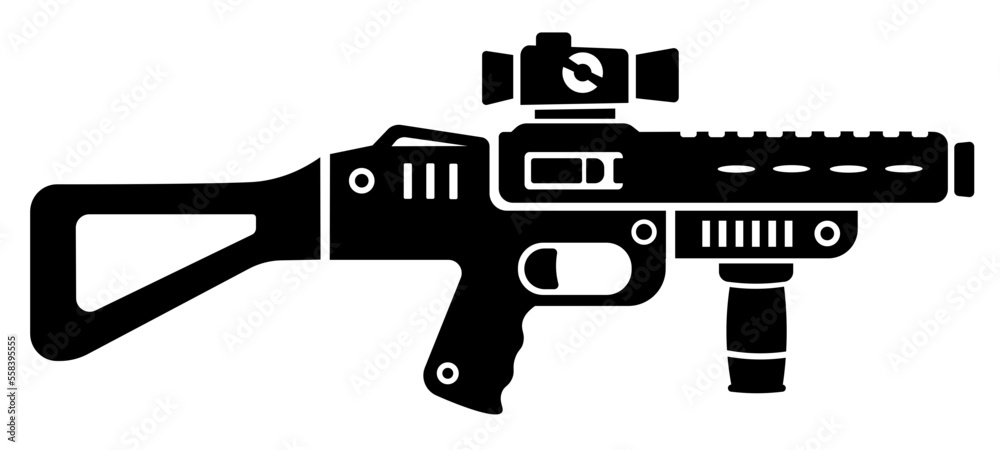 Grenade launcher sniper SVG, Gun SVG, Weapon SVG, Automatic gun SVG, Cartoon gun SVG	