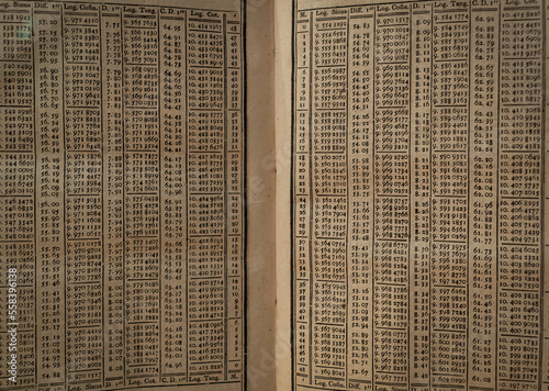 Фотография Tables of logarithms  of an old book