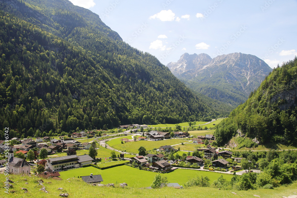 A path through Berchtesgaden National park from Ramsau to Weissbach bei Lofer	