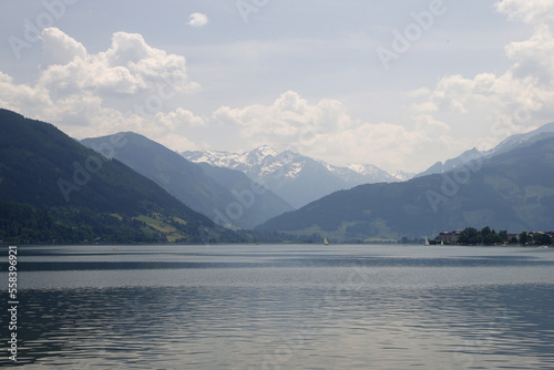 Zellersee lake in Zell am See, Austria